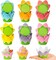 300pcs Flower Cupcake Liners – Easter & Spring Baking Cups, Muffin Wrappers for Cupcakes, Chocolate, Candy, Party Treats, 6 Styles for Birthday, Baby Shower, and Holiday Celebrations